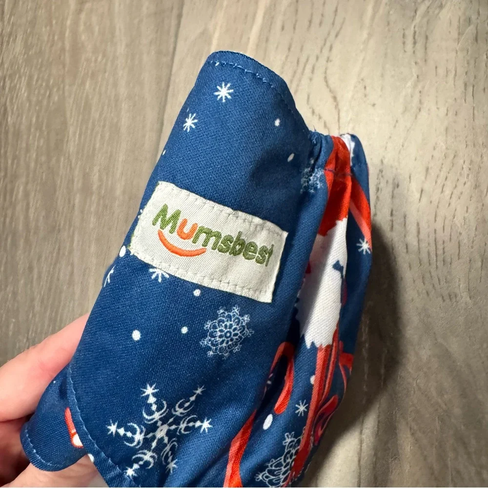 Mumsbest Reusable Cloth Diaper Merry Christmas Santa Claus Pattern
